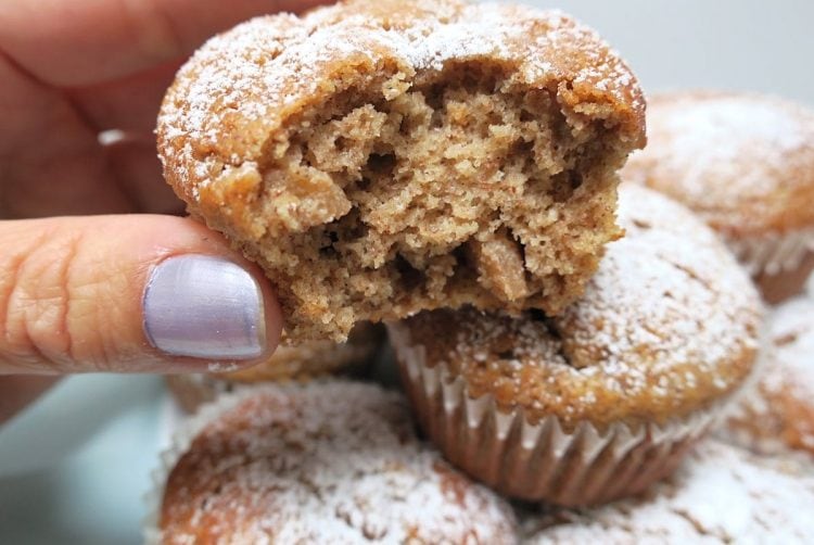 Low Carb Nashi Pear, Almond & Cinnamon Muffins