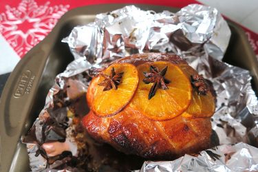 Roasted Gammon with Low Carb Sticky Orange Glaze