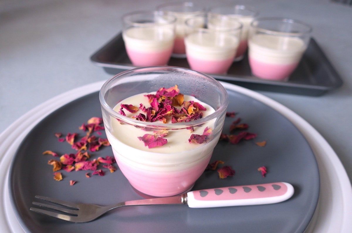 Sugar Free Rosewater & Vanilla Panna Cotta
