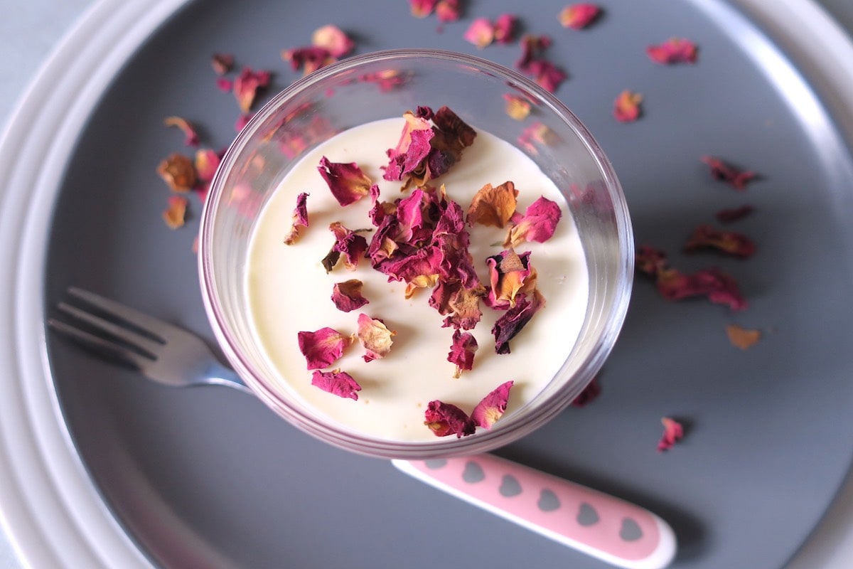 Sugar Free Rosewater & Vanilla Panna Cotta