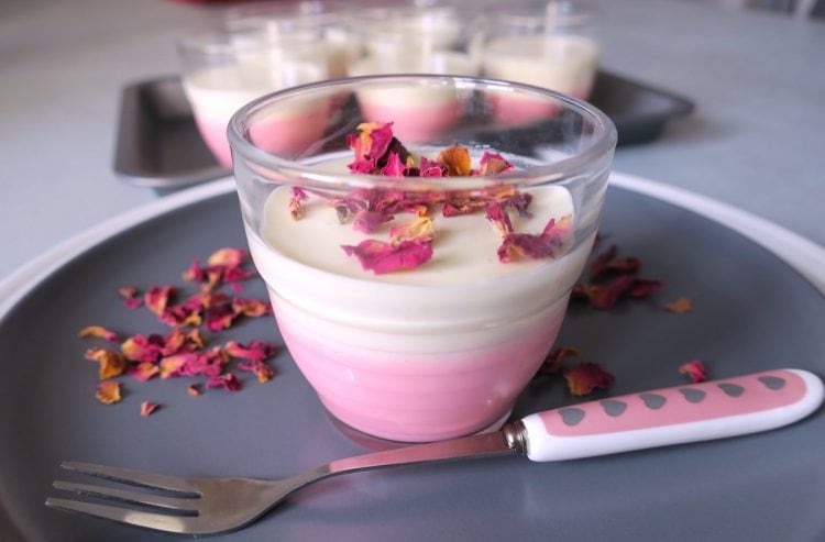 Sugar Free Rosewater & Vanilla Panna Cotta