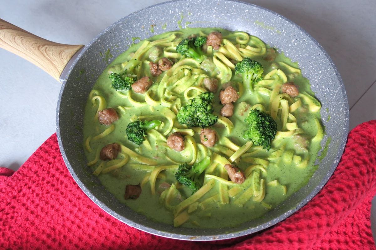 Low Carb Pasta with Sausage & Broccoli