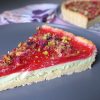Low Carb Cardamom & Rose Water Panna Cotta Tart
