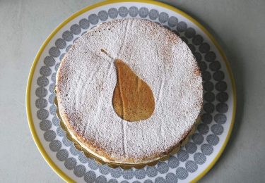 Keto Hazelnut, Pear & Ricotta Celebration Cake