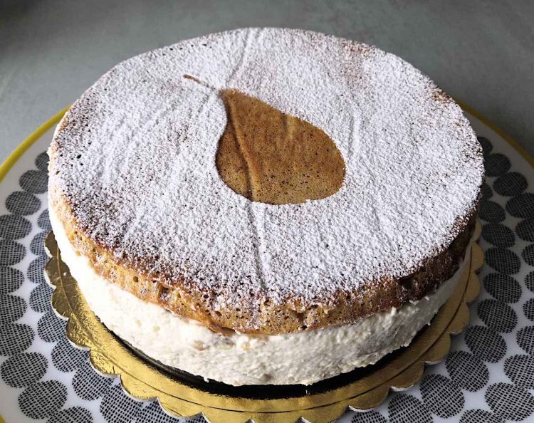 Keto Hazelnut, Pear & Ricotta Celebration Cake