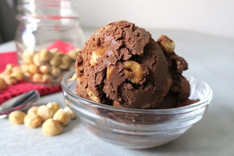 Keto Chocolate Hazelnut Ice Cream (Bacio Gelato)
