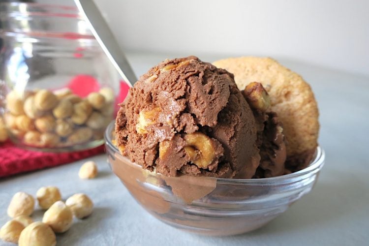 Keto Chocolate Hazelnut Ice Cream (Bacio Gelato)