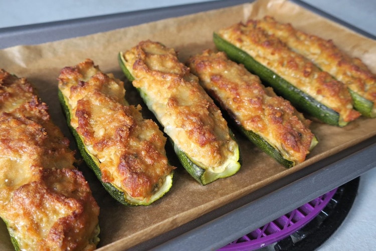 Keto Genoise Zucchini with Tuna and Pine Nuts