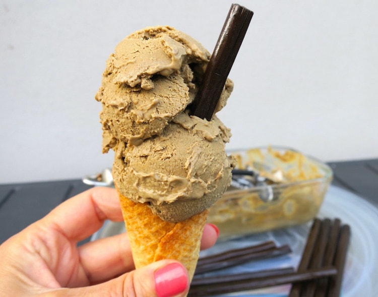 Low Carb Liquorice Gelato Ice Cream