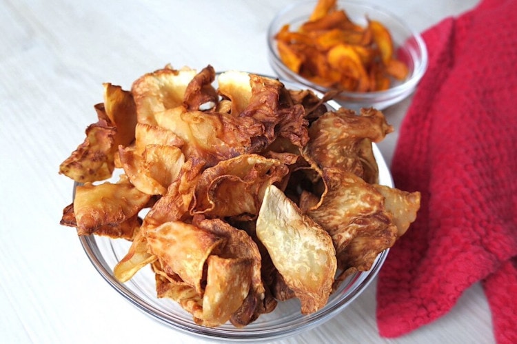 Low Carb Celeriac & Carrot Crisps