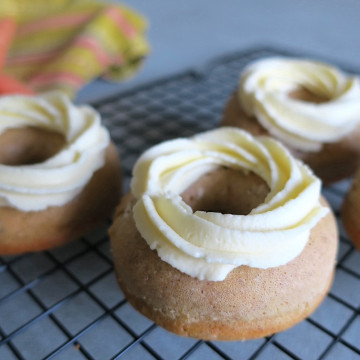 Keto Sugar Free Carrot Cake Doughnuts